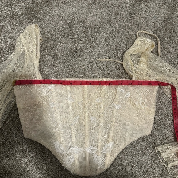 RARE OhPolly Neve Embellished Lace top - Picture 7 of 8